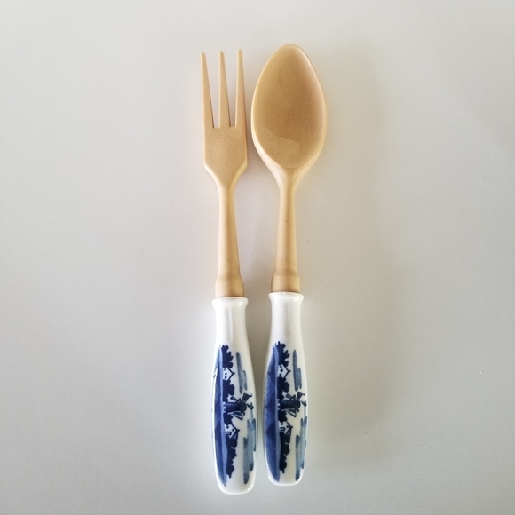 Delft | Vintage Windmill Ceramic Set - Picture 1 of 4